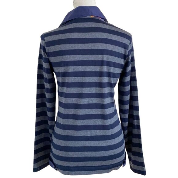 PAUL & SHARK YATCHING NORTH SEA CLUB VINTAGE WOMEN'S NAVY GREY LONG SLEEVE TOP - Picture 3 of 12
